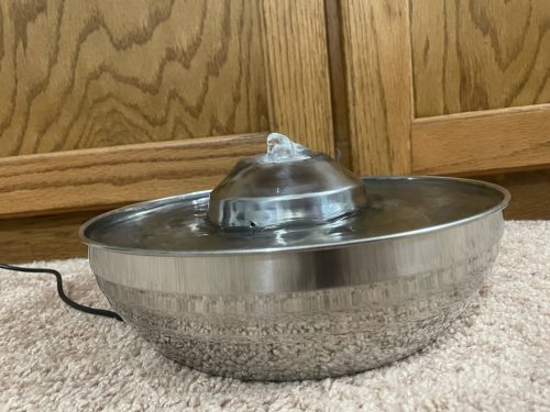 oneisall Cat Water Fountain Stainless Steel photo review